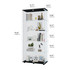 Glass Display Cabinet with 5 Shelves Double Door, Curio Cabinets 