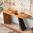 63"Modern Executive Desk ,Rustic Industrial Wooden Writing Desk, Study Desk, Teak