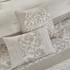 Ramsey Embroidered 8 Piece Comforter Set, Cal King Neutral