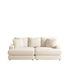 Corduroy 3-seater sofa With 3 back pillows