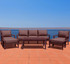 Lakehouse II 6 pc Sofa Set Includes: One Sofa, One Coffee Table, Two Club Chairs & Two Ottomans