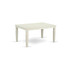Weston  Rectangular  Dining  Table  with  18  in  butterfly  Leaf  in  Linen  White