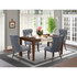 5 Piece Kitchen Table Set Contains a Rectangle Modern Dining Table