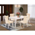 5 Piece Kitchen Table & Chairs Set Contains a Rectangle Dining Table