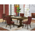 5 Piece Dinette Set Contains a Rectangle Wooden Table with Butterfly Leaf