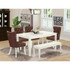 6 Piece Dining Room Furniture Set Contains a Rectangle Kitchen Dining Table