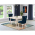 3 Piece Kitchen Table Set Consists of a Rectangle Dining Table with Dropleaf