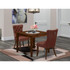 3 Piece Dining Room Furniture Set Contains a Square Kitchen Table