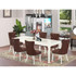 7 Piece Dining Room Table Set Contains a Rectangle Dining Table