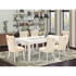 7 Piece Dinette Set Contains a Rectangle Dining Table with Butterfly Leaf