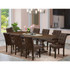 9 Piece Table Set consists A Wood Dining Table