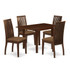 5 Piece Kitchen Table & Chairs Set Includes a Rectangle Dining Room Table