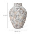 Marble White 15.2-Inch Tall Stoneware Table Vase