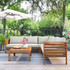 Outdoor Sofa Set with beige Cushions Exotic design Water-resistant and UV Protected 