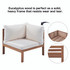 Outdoor Sofa Set with beige Cushions Exotic design Water-resistant and UV Protected 