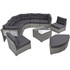 Outdoor Daybed Rattan Sectional Furniture Set 