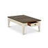 Cayla Cocktail Table Dark Oak/White