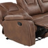 Katrine Manual Reclining Sofa - Brown