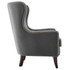 Rosco Velvet Accent Chair  - Charcoal