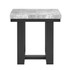 Lucca Gray Marble End Table