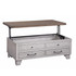 Bear Creek Lift Top Cocktail Table - Ivory