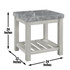 Canova Gray Marble Top End Table