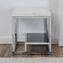 Aston White Marble Top End Table