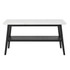 Vida-Black White Marble Top Sofa Table