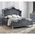 Antonella Upholstered Tufted Queen Bed Grey
