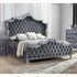 Antonella Upholstered Tufted Eastern King Bed Grey