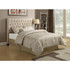 Chloe Tufted Upholstered California King Headboard Oatmeal