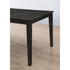 Louise Rectangular Dining Table with Extension Leaf Black