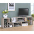 Velma Convertable Bookcase and TV Console Grey Driftwood