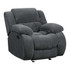 Weissman Upholstered Glider Recliner Charcoal