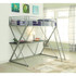 Hyde Twin Workstation Loft Bed Silver