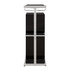 Zinnia 2-tier Bar Unit Glossy Black and White