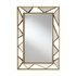 Rhonda Rectangular Geometric Wall Mirror Gold