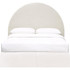 June Upholstered Arched Queen / Full Headboard Ivory