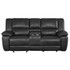 Lee Glider Loveseat with Console Black