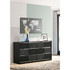 Blacktoft 6-drawer Dresser Black