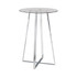 Zanella Glass Top Bar Table Chrome