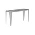 Rectangle Glass Top Sofa Table Silver and Grey