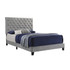 Warner Eastern King Upholstered Bed Grey