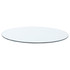 52" 12mm Round Glass Table Top Clear