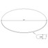 52" 12mm Round Glass Table Top Clear