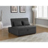 Sleeper Sofa Bed Casual, Grey/Black
