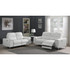 Largo 2-piece Upholstered Power Living Room Set White