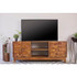 4-door TV Console Natural Sheesham