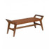 Cove Bench - Brown Leather