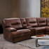 Louella Top Grain Leather Power Sectional